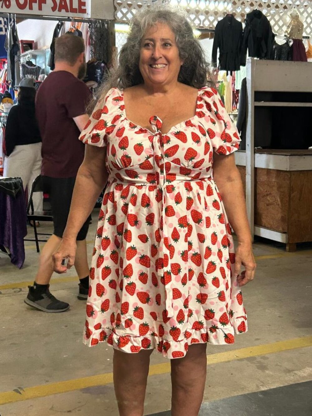 Strawberry Corset Short Sleeve Dress - 38 Bust - Large  NWT  CL5